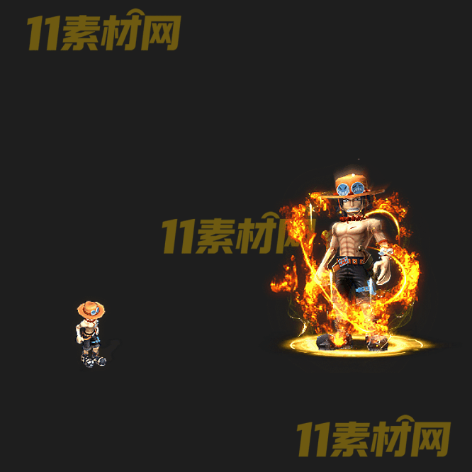 传奇时装素材 海贼王一体时装高清PNG序列帧—SZ20260520-79