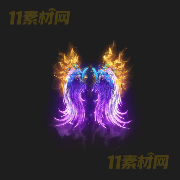传奇翅膀素材 内观动态高清PNG序列帧—CB20260404-100
