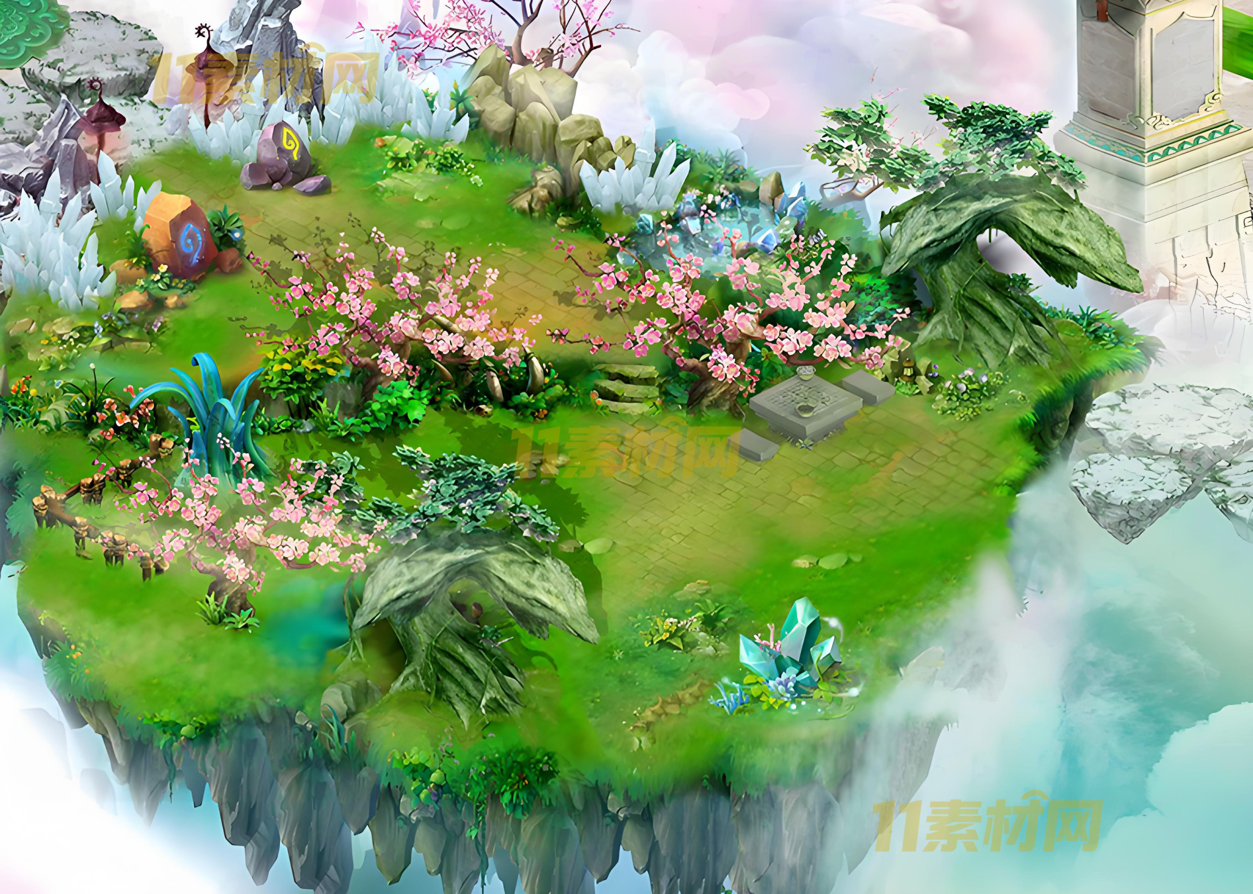 传奇真彩地图素材 彩云仙境 超清地图—DT20260401-6