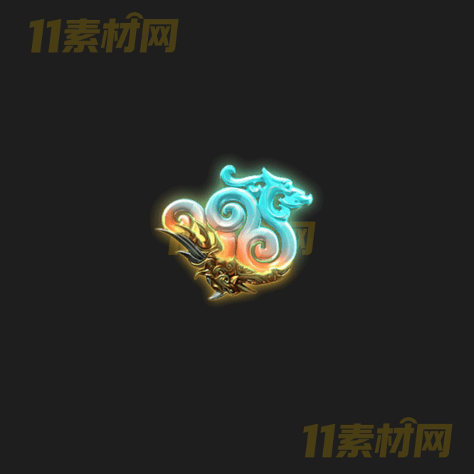 传奇UI玉佩素材 内观动态高清PNG序列帧—WP20260404-85