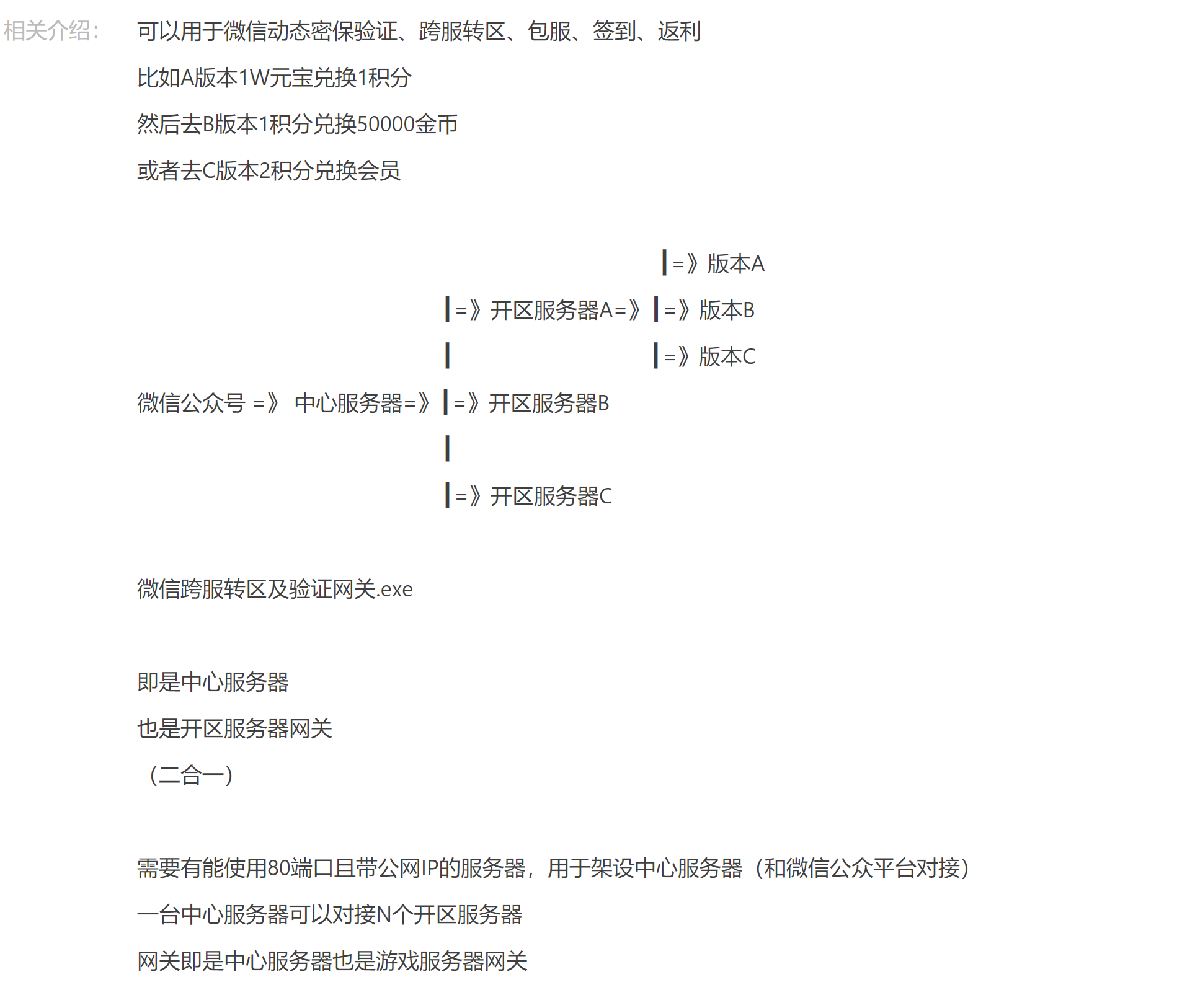VIP免费-微信跨服转区及验证网关