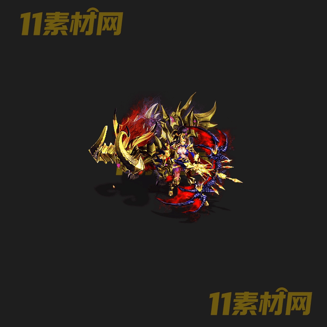 传奇NPC人物素材 动态高清PNG序列帧—NPC20260428-5