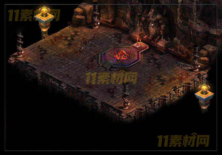 传奇真彩BOSS地图素材 血魔大殿 高清无缝封边 全套—DT20260323-8