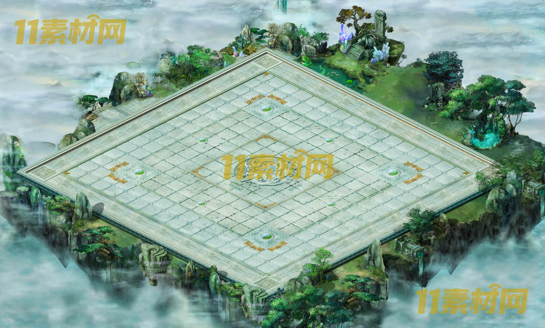 传奇真彩地图素材 仙音台 高清真彩 无缝封边—DT20260323-9