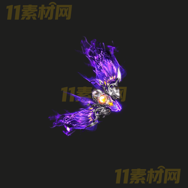 传奇法宝素材 紫色进阶弓箭 游戏法宝特效PNG序列帧—BG20260323-75