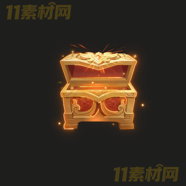 传奇宝箱素材 大型宝箱打开关闭动画 高清PNG序列帧—BX20260324-17
