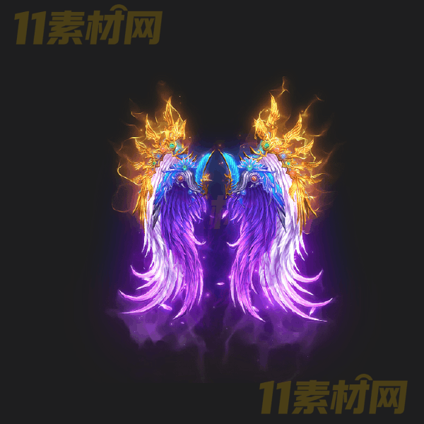 传奇翅膀素材 霸气魔尊翅膀 内观外观高清PNG序列帧—CB20260324-27