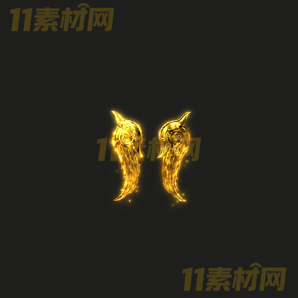 传奇翅膀素材 黄金翅膀 内观外观高清PNG序列帧—CB20260324-24