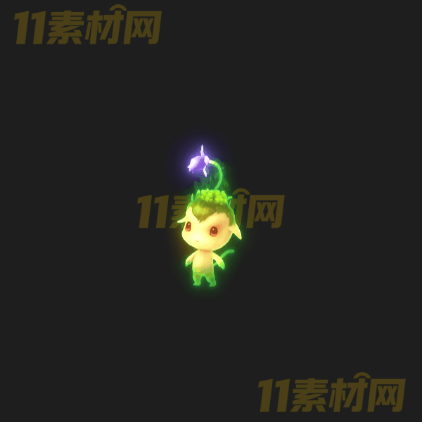 传奇宠物素材 卡通绿色精灵 八方向坐标全—CW20260322-19