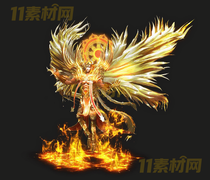 传奇怪物素材 大型BOSS天使怪物内外观PNG格式—GW20260323-22