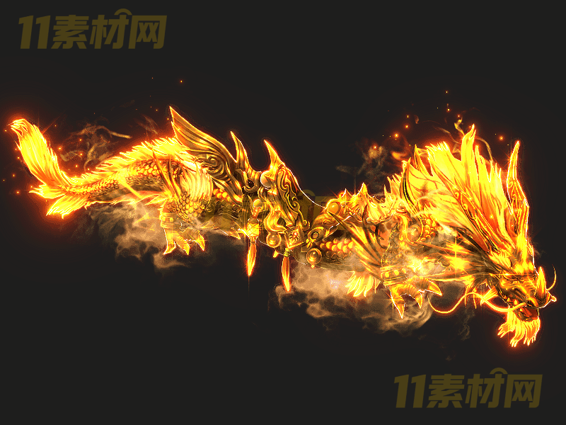 传奇坐骑素材 黄金飞龙 八方向内外观高清动态PNG—ZQ20260323-29